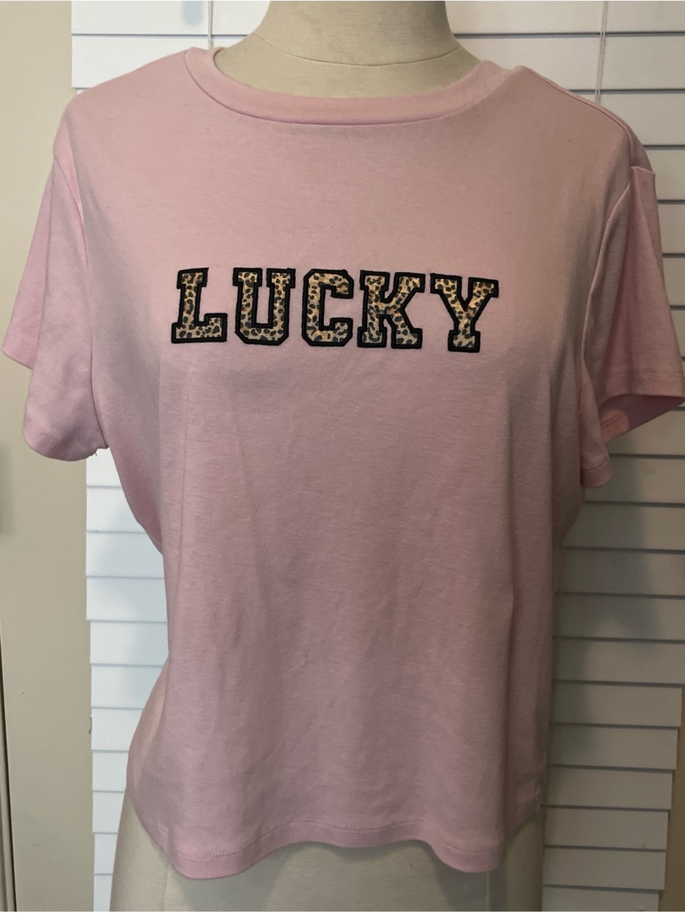 Pink and cheetah print baby tee